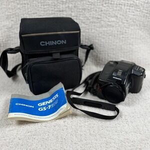 Chinon Genesis GS-7 Reflex Zoom 35mm Autofocus Camera with Case Manual